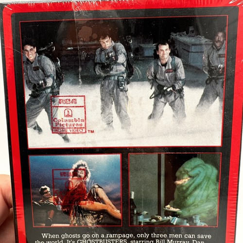 Ghostbusters VHS 1985 SEALED FIRST PRINT Embossed logo Red Border You Grade It - Picture 17 of 20
