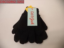 NWT - Cat  Jack Unisex Kids Black 3Pack Gloves, One Size Fits Most 191904611130