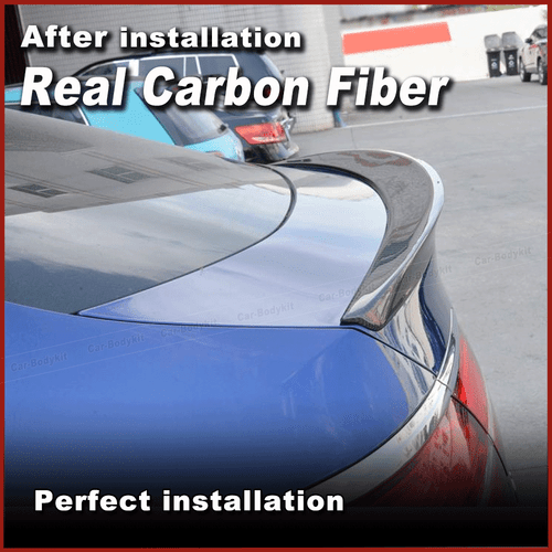 For Benz C253 GLC250 GLC300 GLC43 AMG REAL CARBON Rear Trunk Spoiler Boot Wing - Picture 5 of 12