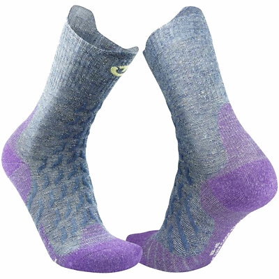 Thermic Therm-ic Trekking Cool Linen Damen-Socken Wandersocken Wandern Grau/Lila