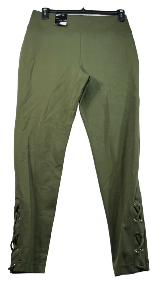 Calça Ponte International Concepts Feminina Tamanho Grande Verde Elástica Nova - Imagem 2 de 4