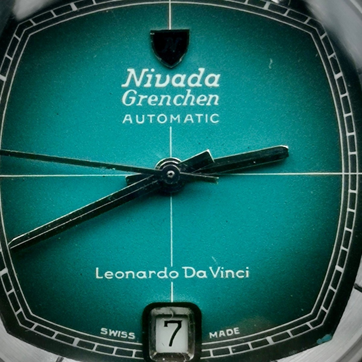 Vintage and Rare NIVADA Grenchen Automatic Leonardo Da Vinci