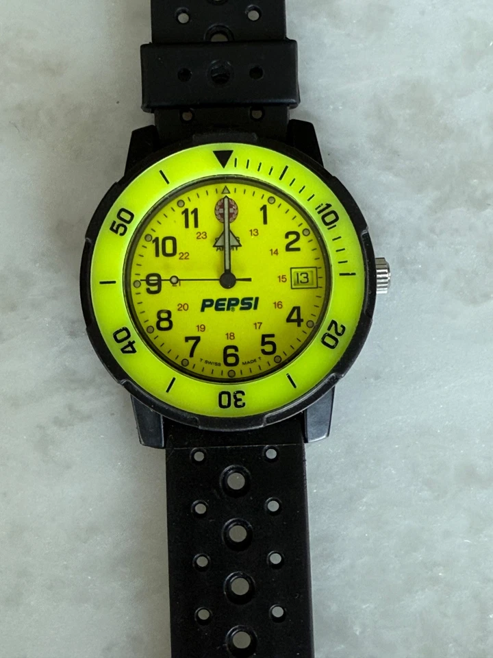 Vintage Swiss Army Limited Edition Andre Agassi Pepsi Quartz Watch - image 2 of 4