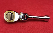 New Sk Tools 38 Ratchet Polishedchrome 45178 Stubby Flex-head 40 Tooth U.s.a.