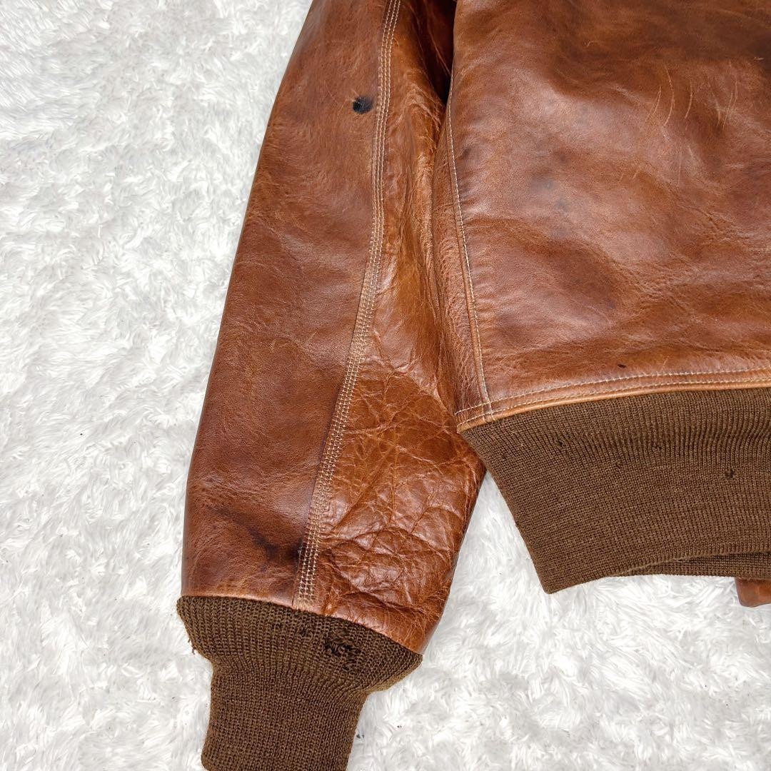 Buzz Rickson's Type A-1 Flight Jacket 36 Brown Br… - image 9