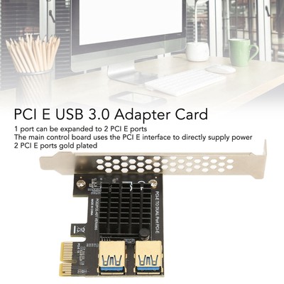 PCI E 1 Auf 2 Riser-Karte PCI E 1X Auf 2 Externe PCI E USB 3.0-Erweiterungs DON