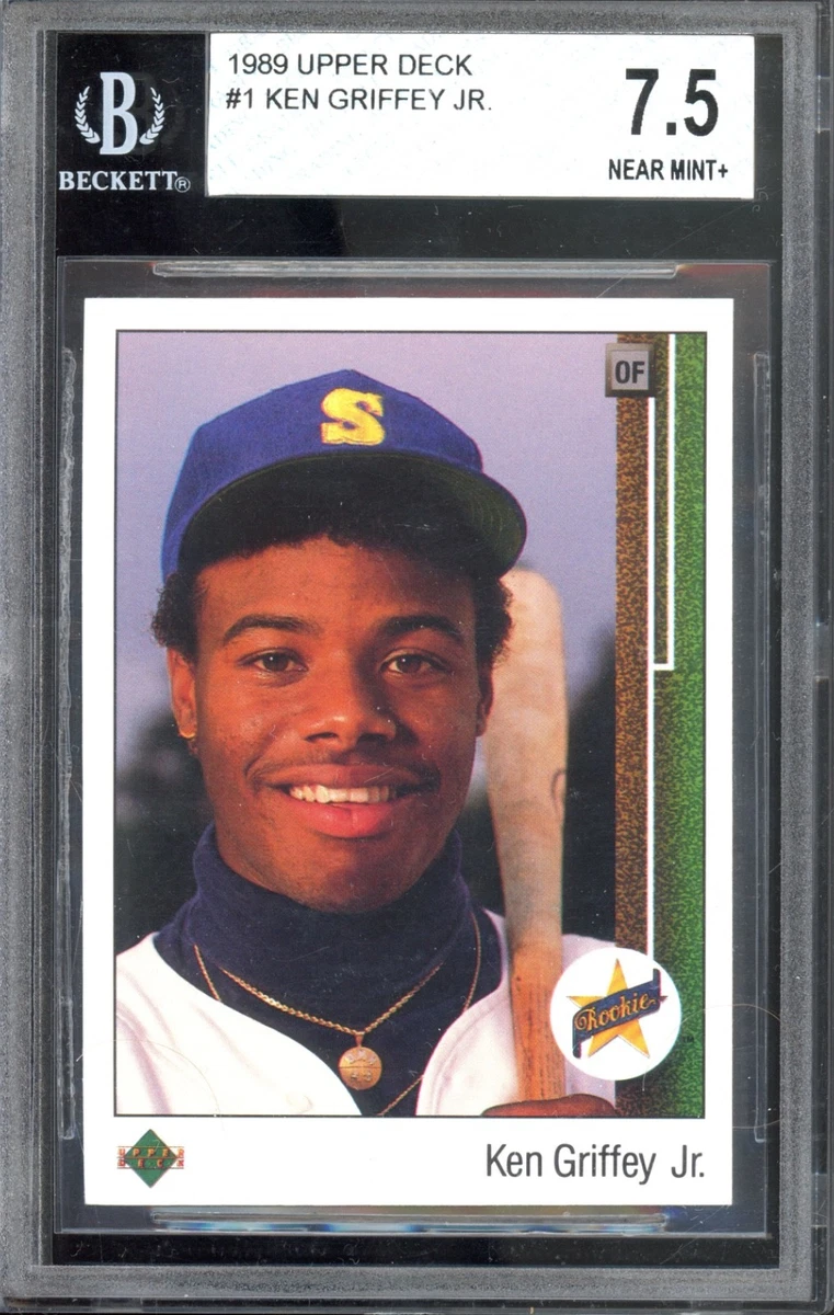 Ken Griffey Jr Baseball Grade 7.5 Rookie Sports Trading Cards