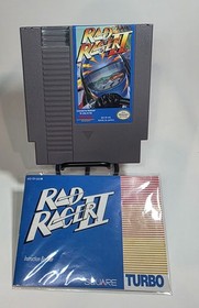Rad Racer II 2 Vintage Nintendo NES Tested & Working with Manual Video Game