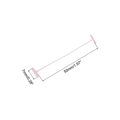 1000pcs Standard Tagging Fastener Price Tag Label Tagging Barb 50mm Pink - Picture 2 of 7