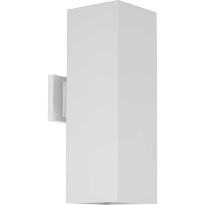 Progress Lighting P5644 Square 18'' Tall 2 Light Outdoor Wall - White