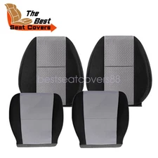 For Chevy Silverado GMC Sierra 2007 2008-2013 2014 Front Cloth Seat Cover Gray