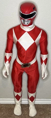 1994 36” Red Power Ranger 3 Feet Tall Vintage Mighty Morphin Power Rangers