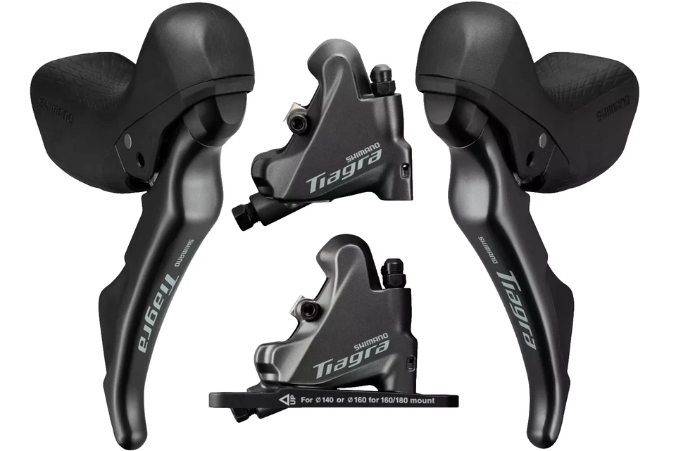 Shimano Tiagra Disc Brake/Shifter ST-R4725 BR-R4770 Small Hand LEFT HAND/REAR - Image 2 of 4