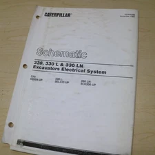 Caterpillar 330 L Excavator Crawler ELECTRICAL System Schematic Diagram WIRING N