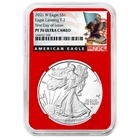 2021-W $1 1-oz T-2 Proof American Silver Eagle NGC PF70UC FDI Black Label Red