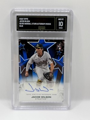 💎 Jacob Wilson Rookie Blue Auto # /150 Baseball Stars 2025 Topps GEM MINT 10 💎