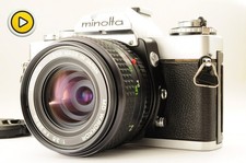 Minolta XD Silver 35mm SLR MD W.Rokkor 28mm F/3.5 Camera  Exc 5  From Japan