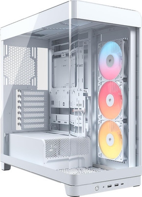 CORSAIR Frame 4500X RS-R ARGB Panoramaglas Mid-Tower-Pc-Gehäuse   Infinirail Lüf
