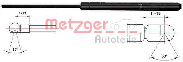 Gasfeder DäMpfer Heckklappe FüR Ford Mondeo IV Turnier BA7 2.0 Tdci 2110485-image