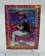 2025 Leaf Vivid Baseball Braylon Doughty Guardians Red One of One 1/1