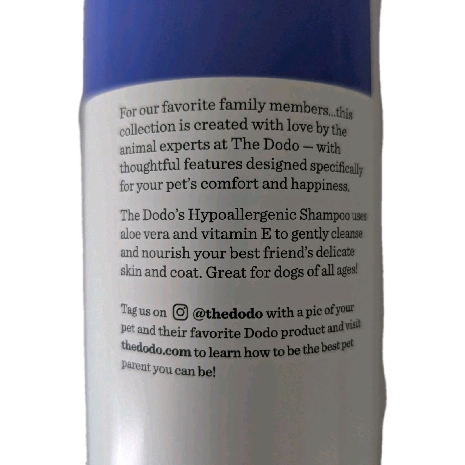  Hypoallergenic Dog Shampoo 16oz  Fragrance Free Aloe & Vitamin E Tearless Pet