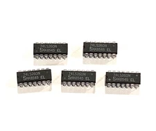Lot Of 5 Signetics Integrated Circuits 74LS260N   631-001-260 14 Tps.