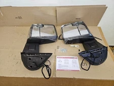 Chrome Tow Mirrors Smoked Switchback for 2007-2014 Chevy Silverado GMC Sierra