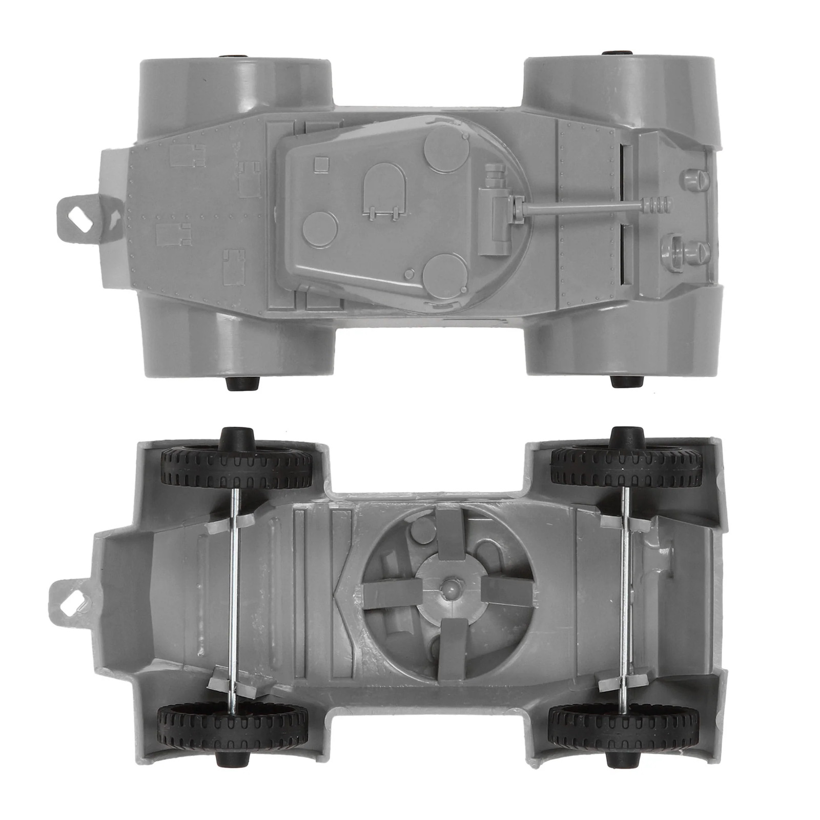 TimMee Processed Plastic Staghound Gray Armored Car Tim Mee Army Men Vehicles US