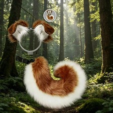 Shepherd dog Ears and Tail Set, ears Cosplay Set for Conventions and Halloween