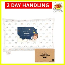 Toddler Pillow with Pillowcase, Jumbo 14X20 - Soft Organic Cotton Toddler Pil...