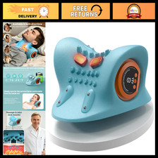 Electric Neck Massager with Heat, 3 Modes Cervical Traction Pillow for Pain Reli