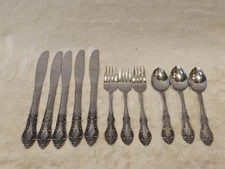 Lot 11 Springtime Japan Silverware Assorted Stainless Flatware Fork, Knife, Spoo