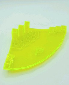 LEGO&reg; 30117 Plate 10x10x2 1/3 Quarter Plate Trans-Neon Green 6975 6900 6999 6979