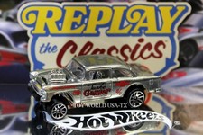 2025 Hot Wheels Replay the Classics 80th Series Zamac '55 Chevy Bel Air Gasser