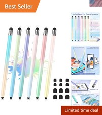Stylish Aluminum 6-Pack Stylus Pens for iPad/iPhone  All Touchscreens