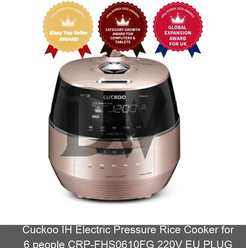 Cuckoo IH Electric Pressure Rice Cooker for 6 people CRP-FHS0610FG 220V EU PLUG
Opens in a new windo