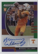 2020 Prizm Draft Picks Rookies Purple & Green 162/199 Marquez Callaway Auto 05l9