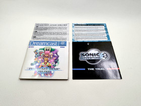 Phantasy Star Online + Sonic Adventure 2 Trial - SEGA Dreamcast DC - CIB PAL