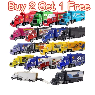 Disney Pixar Cars Lightning McQueen Jackson Storm Mack Hauler Truck Kids Gift