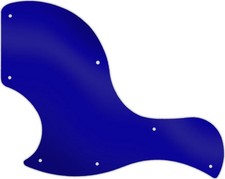 WD Custom Pickguard For Left Hand Gibson 2018 SG Junior #10DBU Dark Blue Mirror