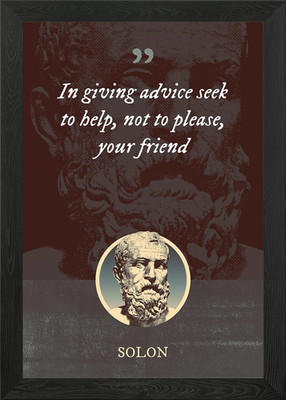 In giving advice seek to Framed Wall Art Poster Canvas Print Picture