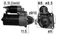 Messmer Starter 1.1 KW FüR Fiat 500 1.2 1.4 Ford KA Renegade GeläNdewagen
