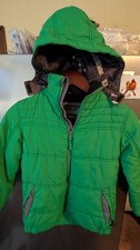 Protection System Boys Jacket with Hood Green child size 7