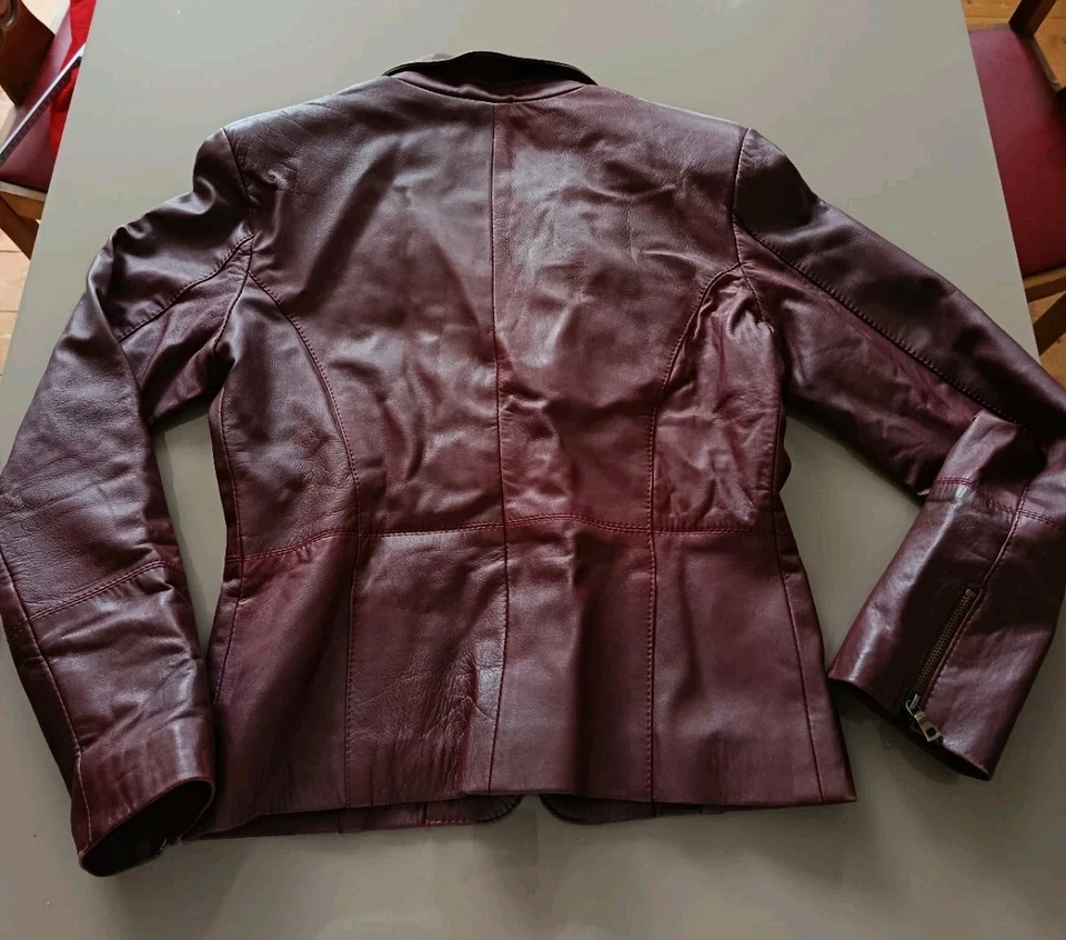 Damen Leder Jacke - Bild 3 von 4