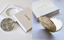 Christian Dior Silver/Golden Metal Compact Mirror VIPGift Boxed Sealed Exclusive