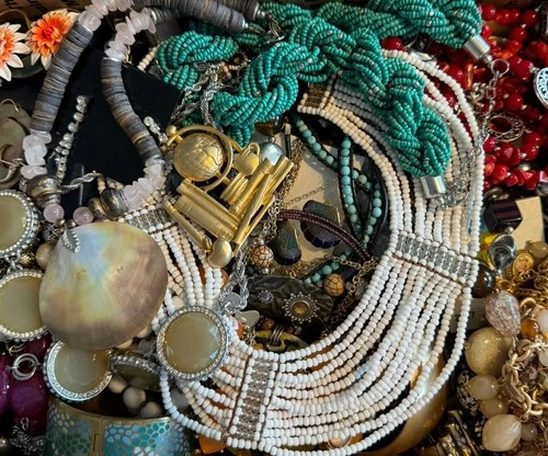 Vintage~Now All Wearable Jewelry Lot Trifari Gold Filled Brighton Over 12 Pounds