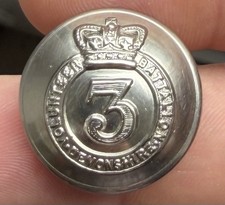 Victorian 3rd Devonshire Volunteer Battalion Military Uniform Button - 24mm