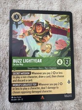 Disney Lorcana Buzz Lightyear On the Way 85/204 Rare Foil Emerald EN