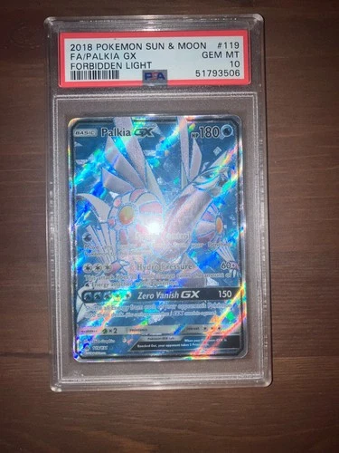 2018 - Pokemon Sun & Moon - Forbidden Light Palkia #119 PSA 10 Low Pop