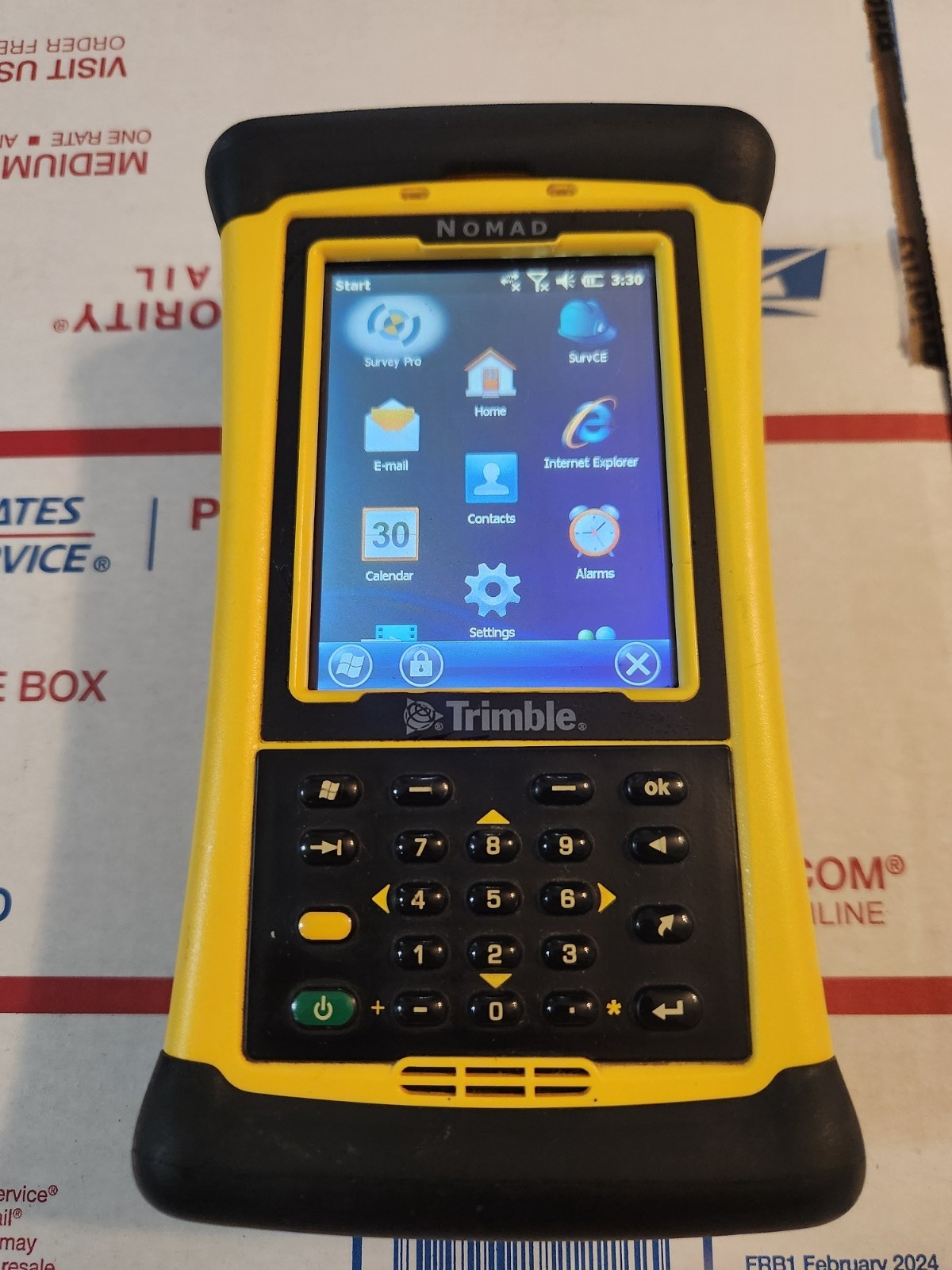 TRIMBLE TDS NOMAD 1050 DATA COLLECTOR SURVEY PRO 6 SURVCE FOR TOTAL STATIONS
